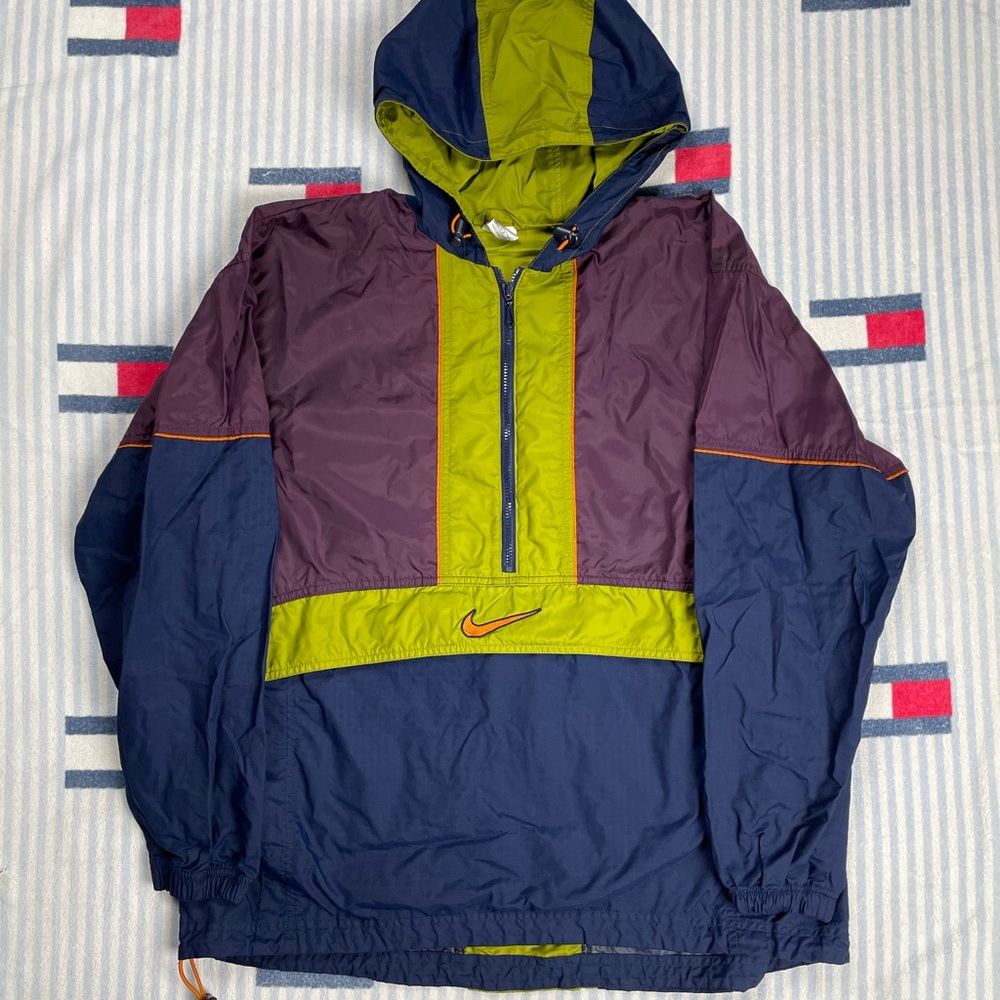 Vintage Nike Earth tone anorak windbreaker jacket